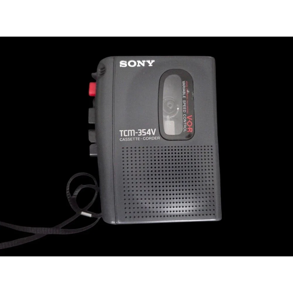 Sony Cassette Corder TCM 354V Handheld Portable 90s Untested